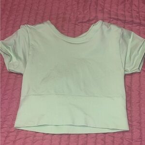 Mint Green Cropped T-Shirt